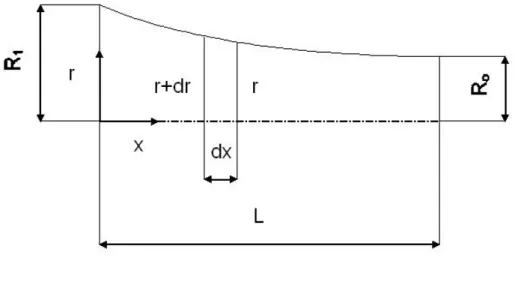 Fig. III.6  Modello del tratto in esame 