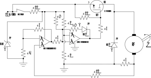 Fig. III-6     Schema elettrico di una scheda di controllo con limitazione della corrente                              assorbita.