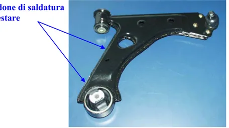 Figura 1 Braccio sospensione Magneti Marelli 