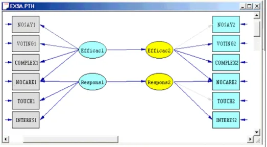 Figura 4.2: Interfaccia grafica per l’impostazione del modello di connettività SEM 
