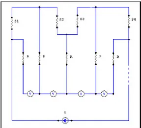 Figura 3.5: Schema elettrico del dispositivo realizzato e front–end analogica dell’elettronica di acquisizione