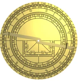 Figura I-10 – Dorso della madre dell'astrolabio. 