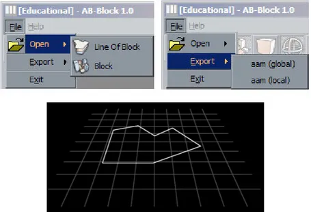 fig. 66 Menù di AB-Block e visualizzazione di un file LOB 