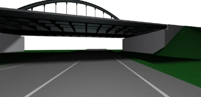 Foto 4:  Primo piano del ponte per l’utente che percorre l’asse 6 di raccordo tra le due rotatorie