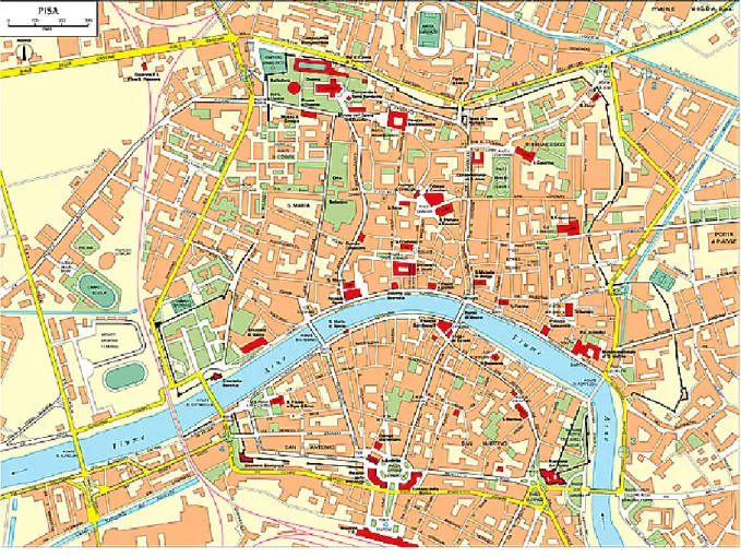 figura 5.1 - mappa a colori di Pisa 