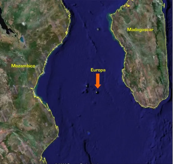 Figura 4. Canale di Mozambico e Isola di Europa. 