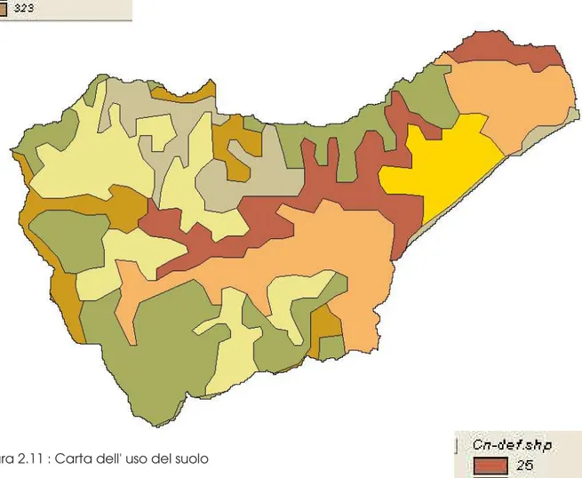 Figura 2.11 : Carta dell' uso del suolo 