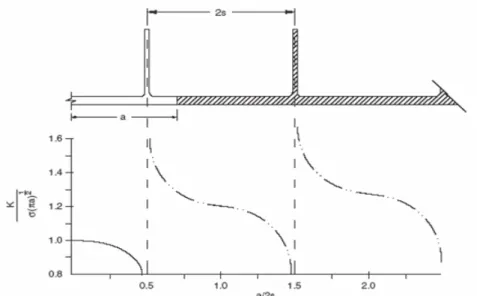 Figura 1.4 – Andamento del fattore di concentrazione di tensione Figura 1.3 – Andamento del fattore di concentrazione di tensione 