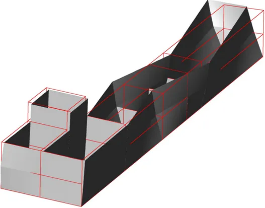 Fig. 3.17. 3° modo di vibrare T = 0.194 sec 