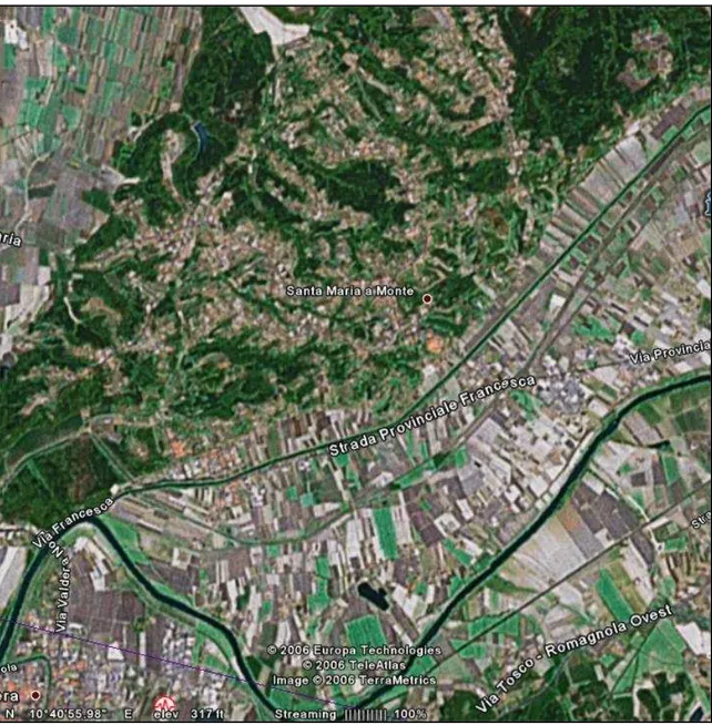 Figura 1-1 : foto satellitare del territorio comunale 