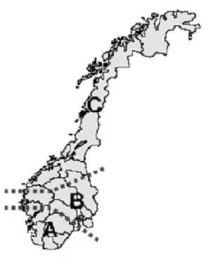 Figura 1.4: suddivisione in zone del mercato norvegese (fonte [13]).