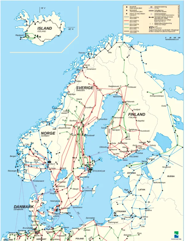 Figura 1.2: Sistema di trasmissione nel nord Europa (fonte [4]).