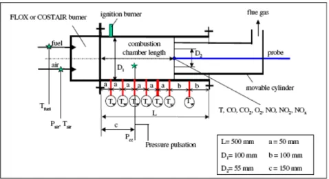 Figura 1.5 - Camera di combustione standard (Halbouni et al. 2004) 