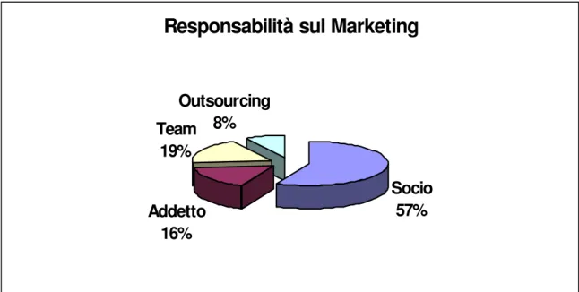 Figura 30 - Il responsabile del marketing nelle aziende intervistate 