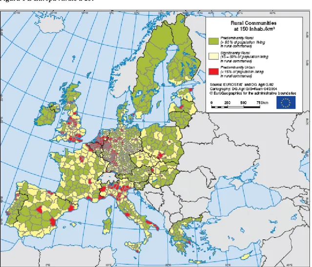 Figura 1 L'Europa rurale a 25.