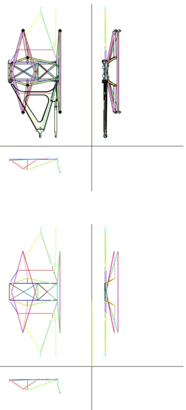 Fig. 4.8: L’insieme traversa/braccio oscillante per la costruzione del modello FEM.