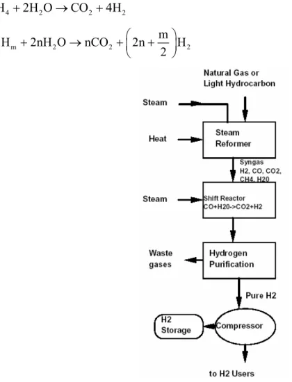 Fig. 1.6: Schema dello steam reforming 