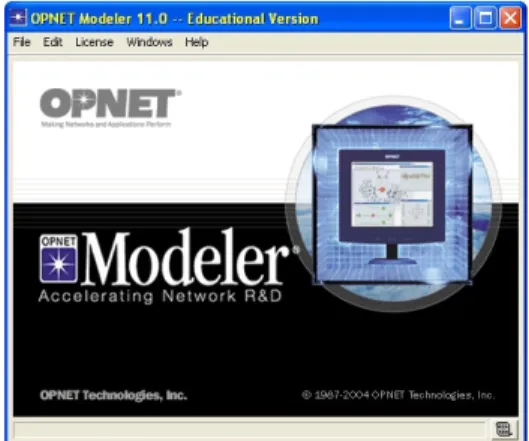 Figura 6.1: OPNET Modeler: finestra di avvio 
