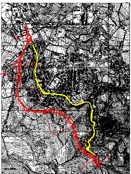 Figura 5.6 :Planimetria Castelnuovo Val di Cecina 