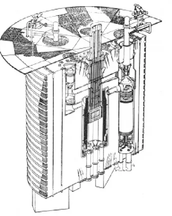 Figura 2.1: Layout del sistema primario dell’impianto dimostrativo GA GCFR [2.3] 