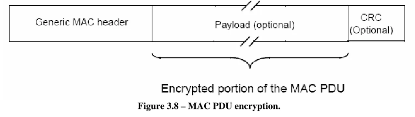 Figure 3.8 – MAC PDU encryption. 