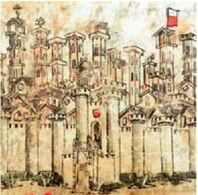 Fig. 2    Giovanni  Sercambi: mura medievali
