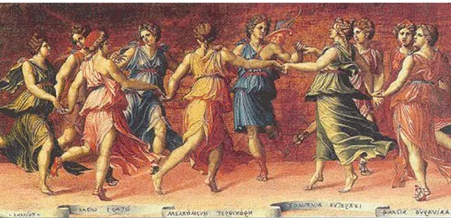 Fig. 8-c: Baldassarre Peruzzi, Apollo danzante tra le nove muse, Palazzo Pitti, Firenze