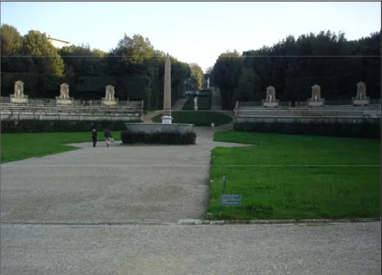 Fig. 4 – Fotografia dell’anfiteatro all'interno dei giardini di Boboli a Firenze 