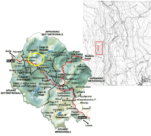Fig. 4 – Localizzazione geografica dell’area di studio 