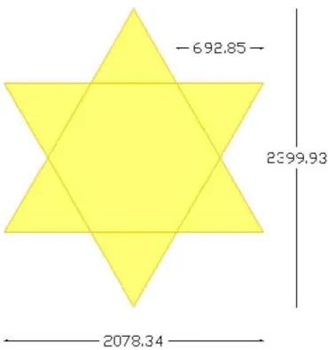 Fig. 3: La pianta a stella esagonale dello spazio polifunzionale 