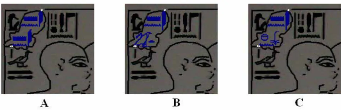 Figura 6. Elaborazione grafica dell’iscrizione all’angolo in alto a sinistra della scena sulla parete S