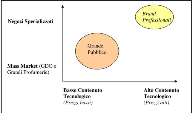 Figura III: I Gruppi Strategici del mercato dell’hair care. 