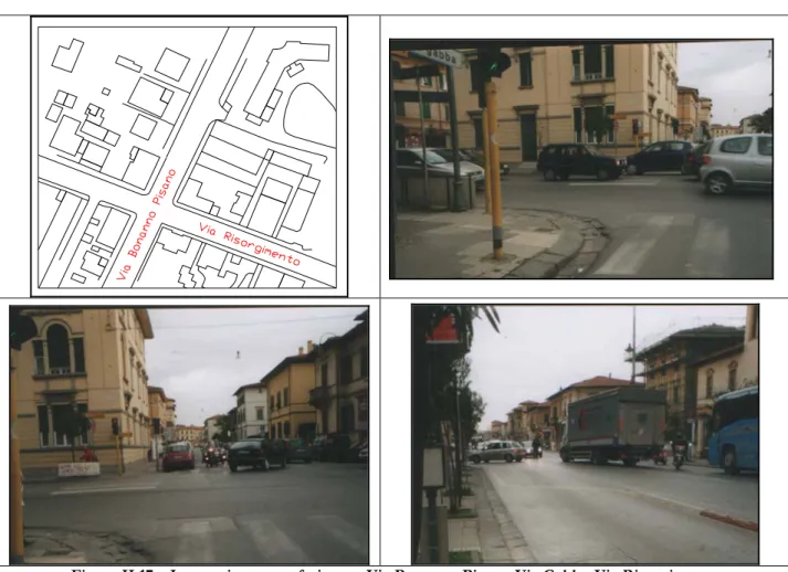 Figura II.17 – Intersezione semaforizzata: Via Bonanno Pisano-Via Gabba-Via Risorgimento