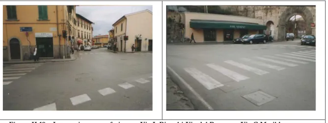 Figura II.19 – Intersezione semaforizzata: Via L.Bianchi-Via del Brennero-Via C.Matilde