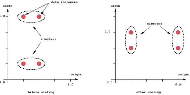 figura 8 : scaling rappresentazione dei dati 