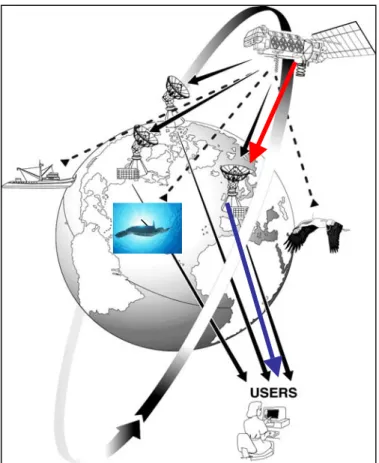Figura  3.2.1. Schema del funzionamento della rete Argos.  