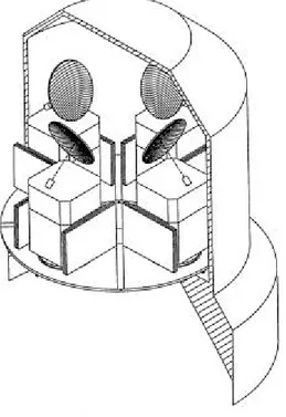 Figura 3-30 – Disposizione di 4 minisatelliti 