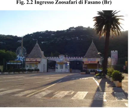 Fig. 2.2 Ingresso Zoosafari di Fasano (Br) 