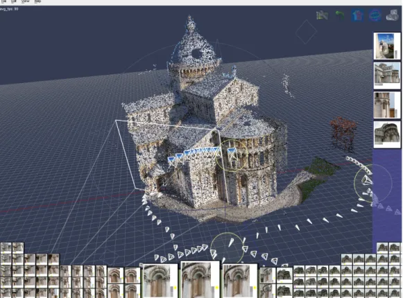 Figura 3.1: PhotoCloud per Linux con una scena del Duomo di Pisa