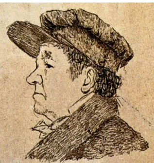 Fig.  5  -  GOYA.  Autoritratto  a  78  anni,  1824.  Penna  con  inchiostro  di  seppia