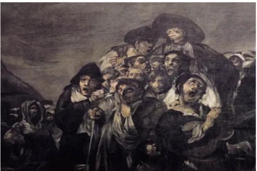 Fig. 17 - GOYA. Pitture nere, 1820-21. Madrid. “Quinta del sordo”. Olio  su intonaco di gesso