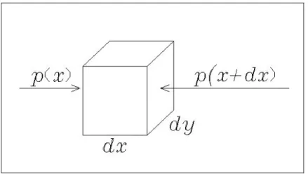 Fig. 1.3: volume infinitesimo preso come riferimento. 