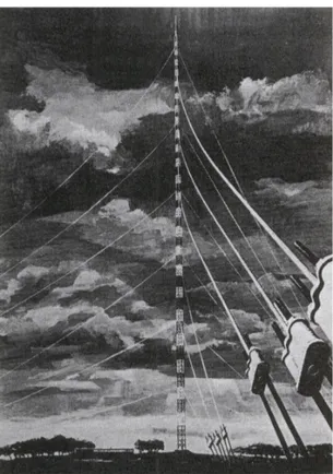 Figura 4 – L’antenna a traliccio di Cape Girardeau (Missouri, U.S.A.) fu realizzata fra il 1960  e il 1961 e divenne la struttura più alta del mondo: 510 m