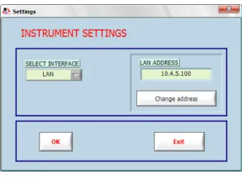 Fig. 2.6: Pannello di Settings 