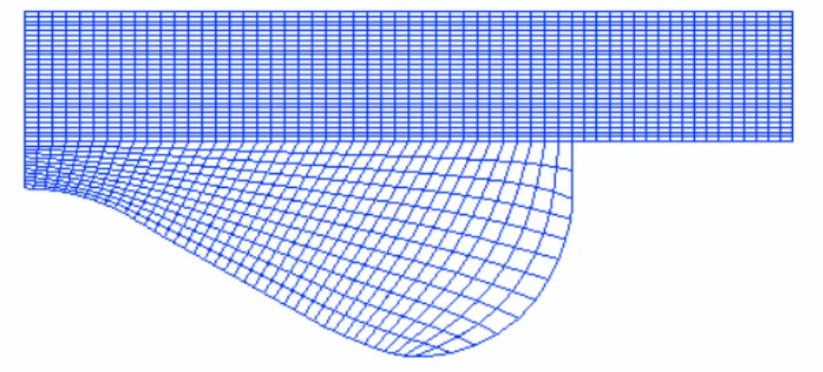 Figure 4.8.  Computational grid for HCCI/PCCI simulations. 