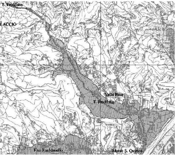 Figura 13 – Aree a rischio inondazione. 