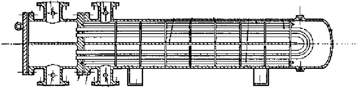 Figura 5. 9 Immagine di uno scambiatore shell and tube 2-2 