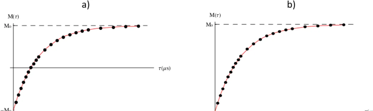 Figura 29 Schema rappresentante il recupero della magnetizzazione secondo T 1Z   per la sequenza di inversion 