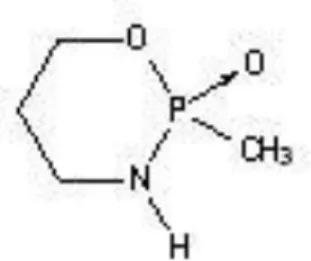 Fig. 1: Struttura chimica della ciclofosfamide 
