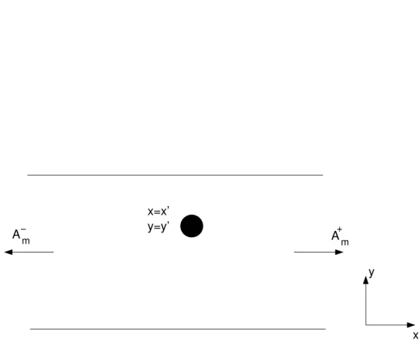 Fig. 2.1 An image of the system under study, including our choice for the coordinate system